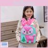 Childrens Cartoon Animal Backpack With Cushion Shoulder Straps For School Daily