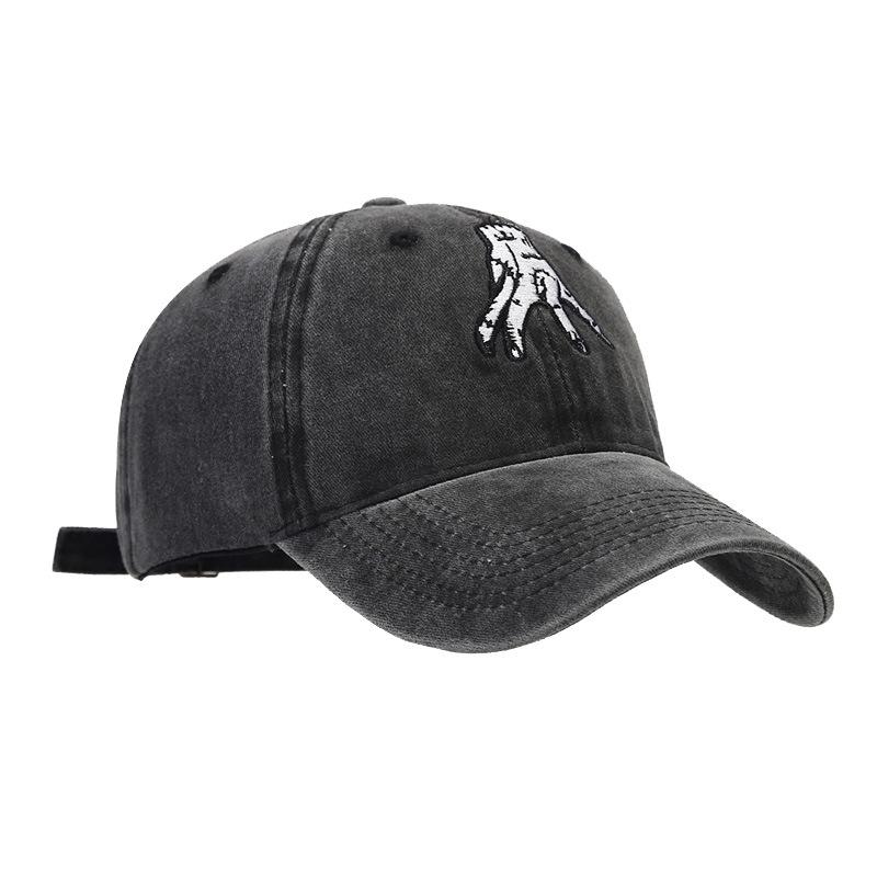 Hot-selling Baseball Cap Casual Soft Top Cap Men's Retro Versatile Embroidery Washed Hat Tide