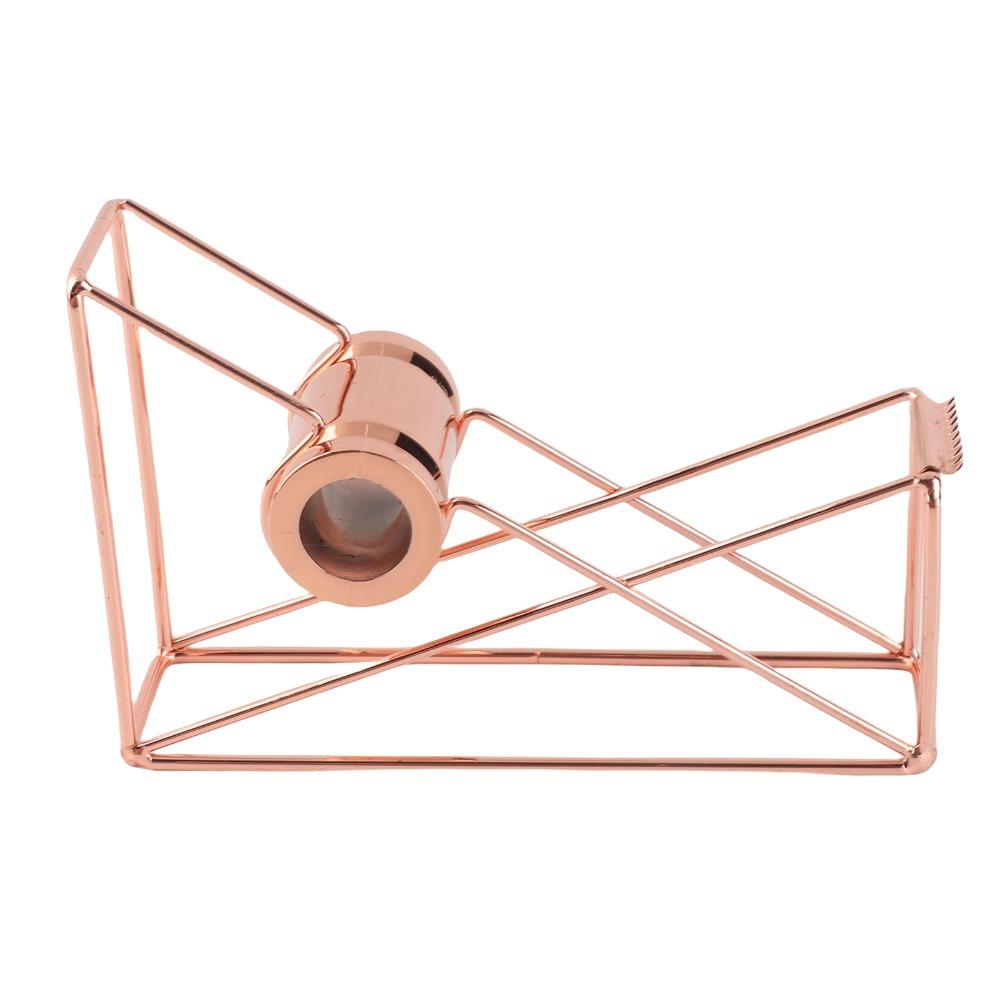 Metal Adhesive Roll Holder Hollow Design Metal Tape Dispenser Modern Tape Dispenser Home Use