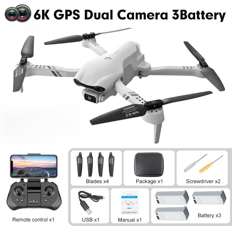 New F10 Drone Pro 6K GPS 5G WIFI FPV Fold Quadcopter With Camera Brushles RC Plane 25 Minutes Helicopters Dron Toys For Boys