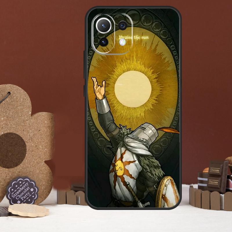 Praise the Sun Dark Souls Case For Xiaomi 15 Ultra 15T 13T 14T 13 14 Pro 17 Pro Max POCO X7 X5 X6 F5 F6 F7 Pro Cover