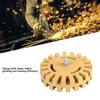 100mm 4in Grinding and Polishing Zigzag Teeth Shape Rubber Wheel Eraser(Shank)