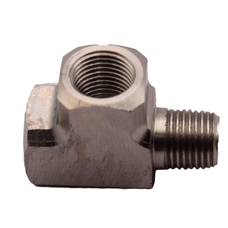 Universal For Air Oil Water Pressure Sensor Gauge Mild Adapter T Tee Fitting 1/8