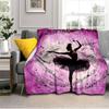 1PC Custom Name Dance Harmony Flannel blankets Patterns Throw Blanket All-Season Soft Gift for Couch, Bed, Camping gifts