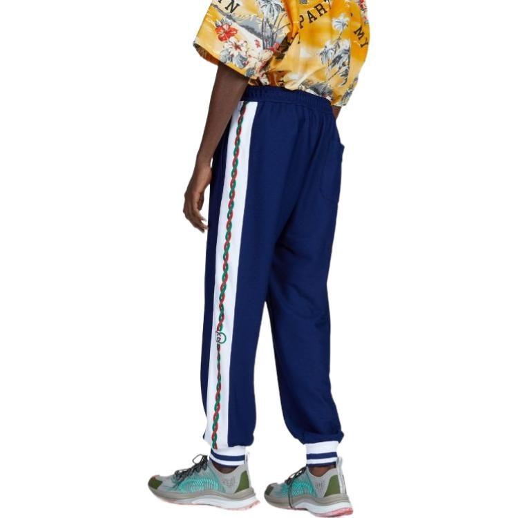 Gucci SS22 Knitted Sweatpants Men's Blue 692778-XJD7N-4622