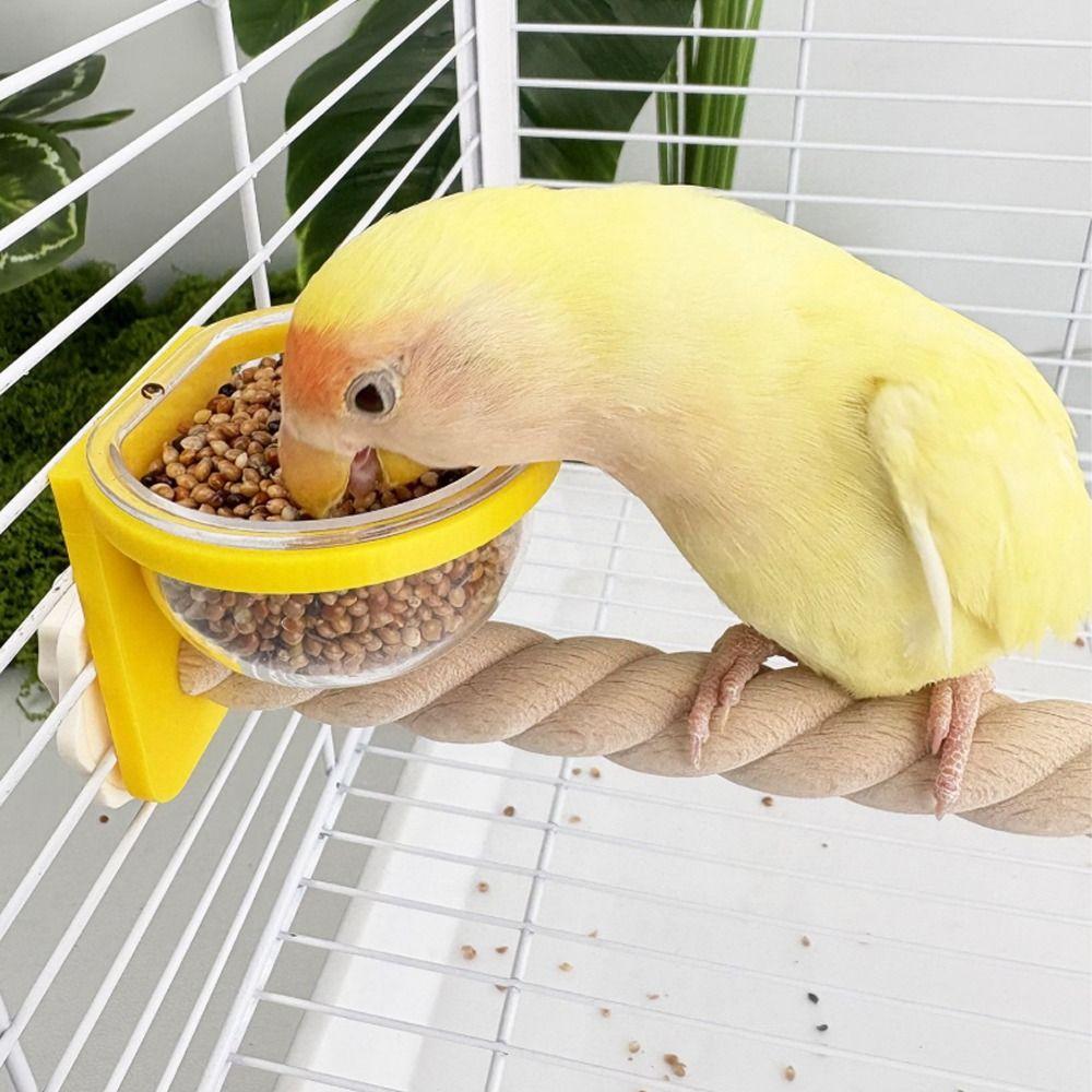Paw Grinding Bird Feeding Cup Wear-resistant Bird Perch Stand  Pet Bird Supplies