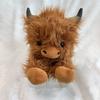Highland Cow Plush Toy Cute Yak Doll with Long Fluffy Hair Soft Stuffed Animal Gift for Kids Adults Cow Lovers