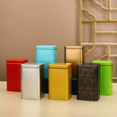 Metall Retro Platz Tee Können Süßigkeiten Lebensmittel Lagerung Fall mit Deckel Verpackung Box Container