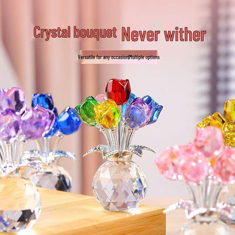 Eternal Crystal Rose: Exquisite Valentine's & Women's Day Gift for Her