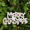 Outdoor Christmas Decor Christmas Garden Decor Festive Letter Signs Garden Entrance Adornment Hanging Tree Ornaments