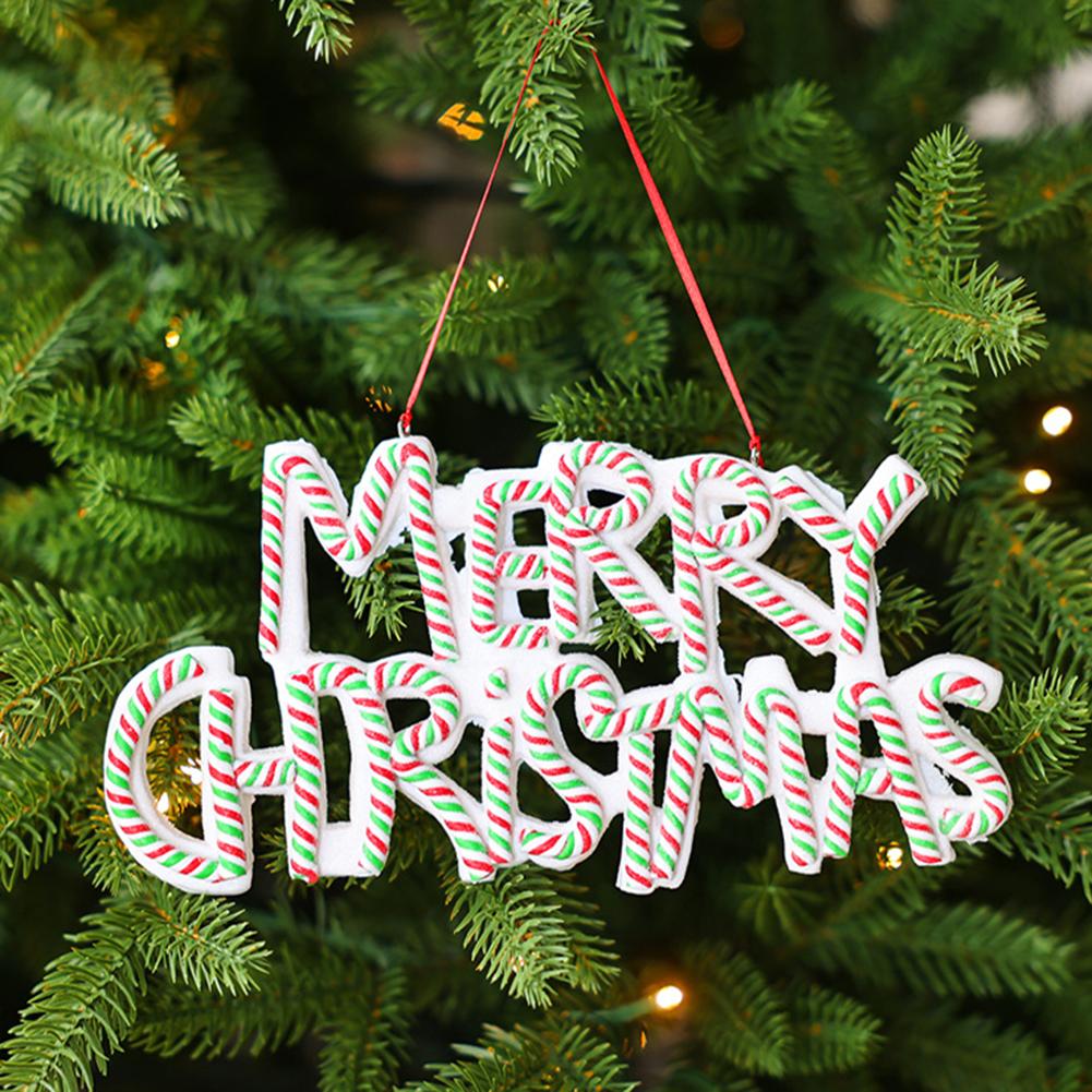 Outdoor Christmas Decor Christmas Garden Decor Festive Letter Signs Garden Entrance Adornment Hanging Tree Ornaments