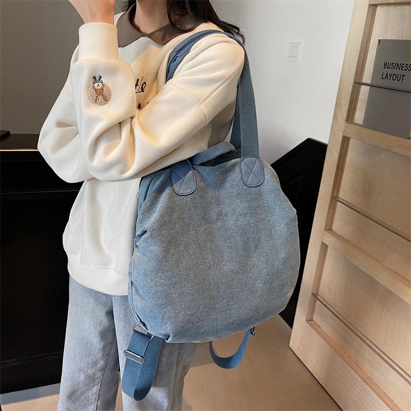 Neue Umhängetasche mit großem Fassungsvermögen Schultasche Freizeit-Reiserucksack Damen 2025 Studenten gehen aus Handtrage-Rucksack