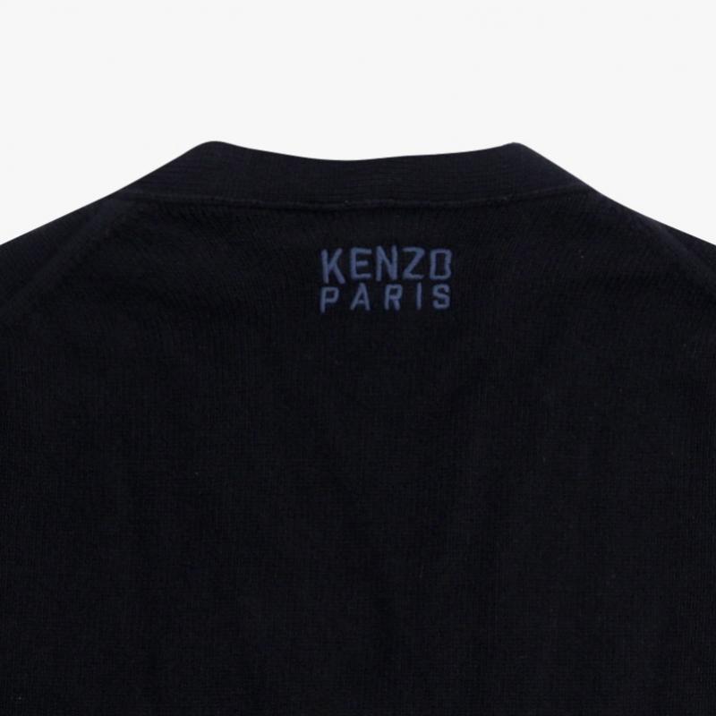 Kenzo Happy Tiger V Neck Men S Cardigan Ff55ca7273le 99j