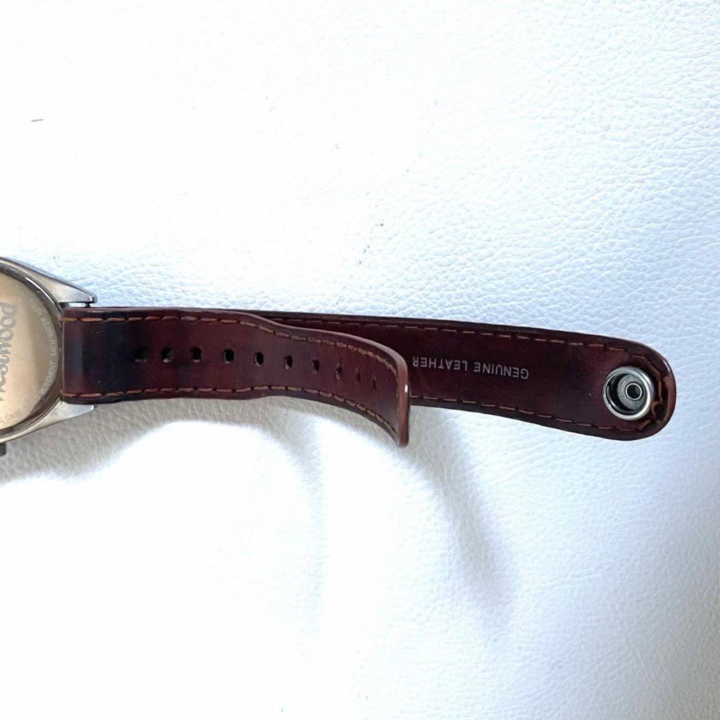 Used Vivienne Westwood TIME MACHINE Watch Brown Leather Unisex Genuine Leather Strap With Box Sold Out