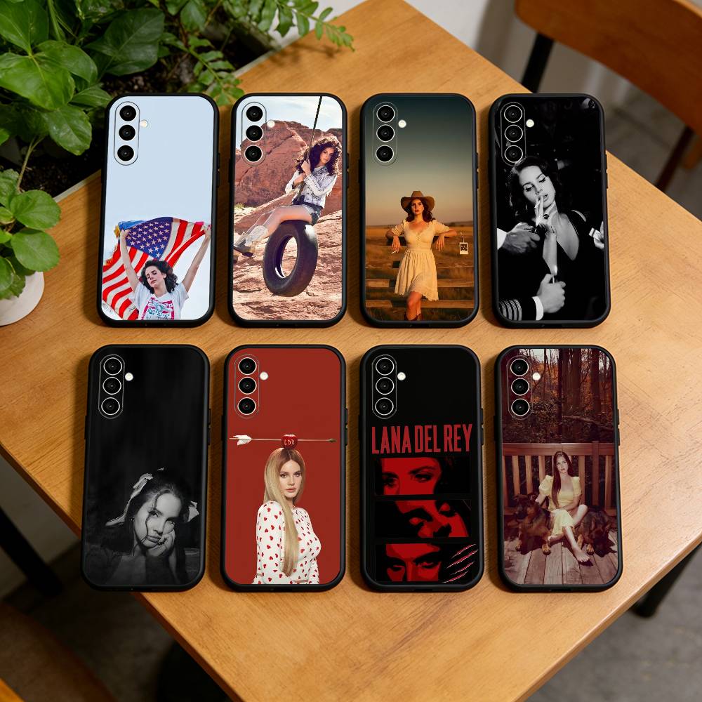 L-Lana Del R-Rey Phone Case Black Silicone Soft For Samsung Galaxy A73,A72,A71,A70,A53,A52,A51