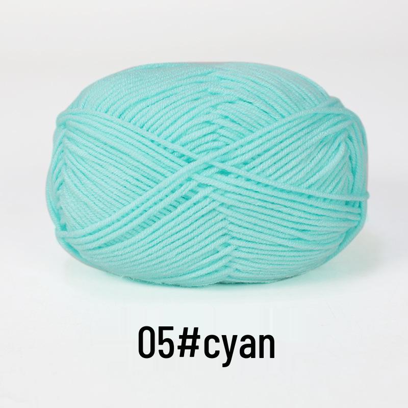 Baby 4-lagiges Milchbaumwollgarn zum Stricken von DIY-Schals oder Decken