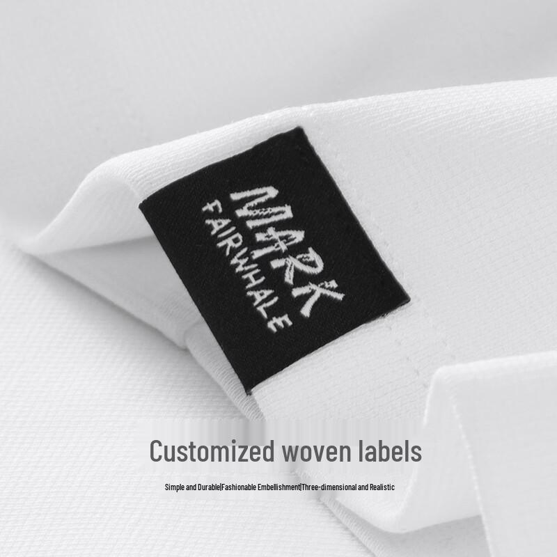 Mark Huafei Men's 10A Antibacterial Embroidered Short Sleeve T-Shirt