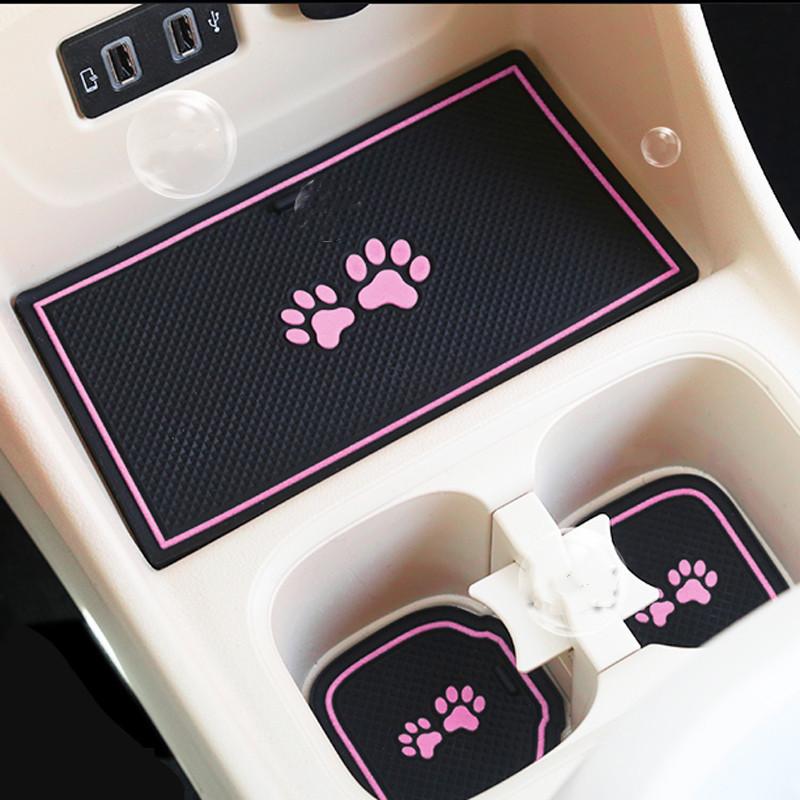 Car-Styling Accessories For GWM ORA Good Cat Rubber Gate Slot Dust Pad Cup Anti Slip Pad Door Interior Decoration