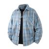 Black White Plaid Shirt Men's Korean Trendy Casual Teen Couple Shirt Handsome Versatile Wool Coat