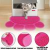 Cute Shape Pet Feeding & Litter Mat - Non- PVC Mat For Cats And Dogs