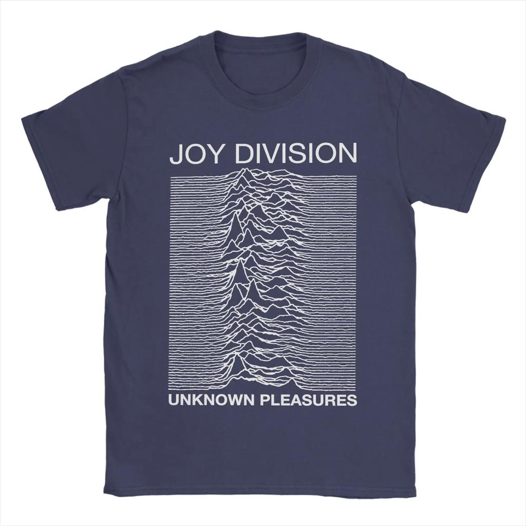 Camiseta Masculina Joy Division Unknown Pleasures 100% Algodão Roupas Novidade Manga Curta Gola Redonda Camisetas Estampadas