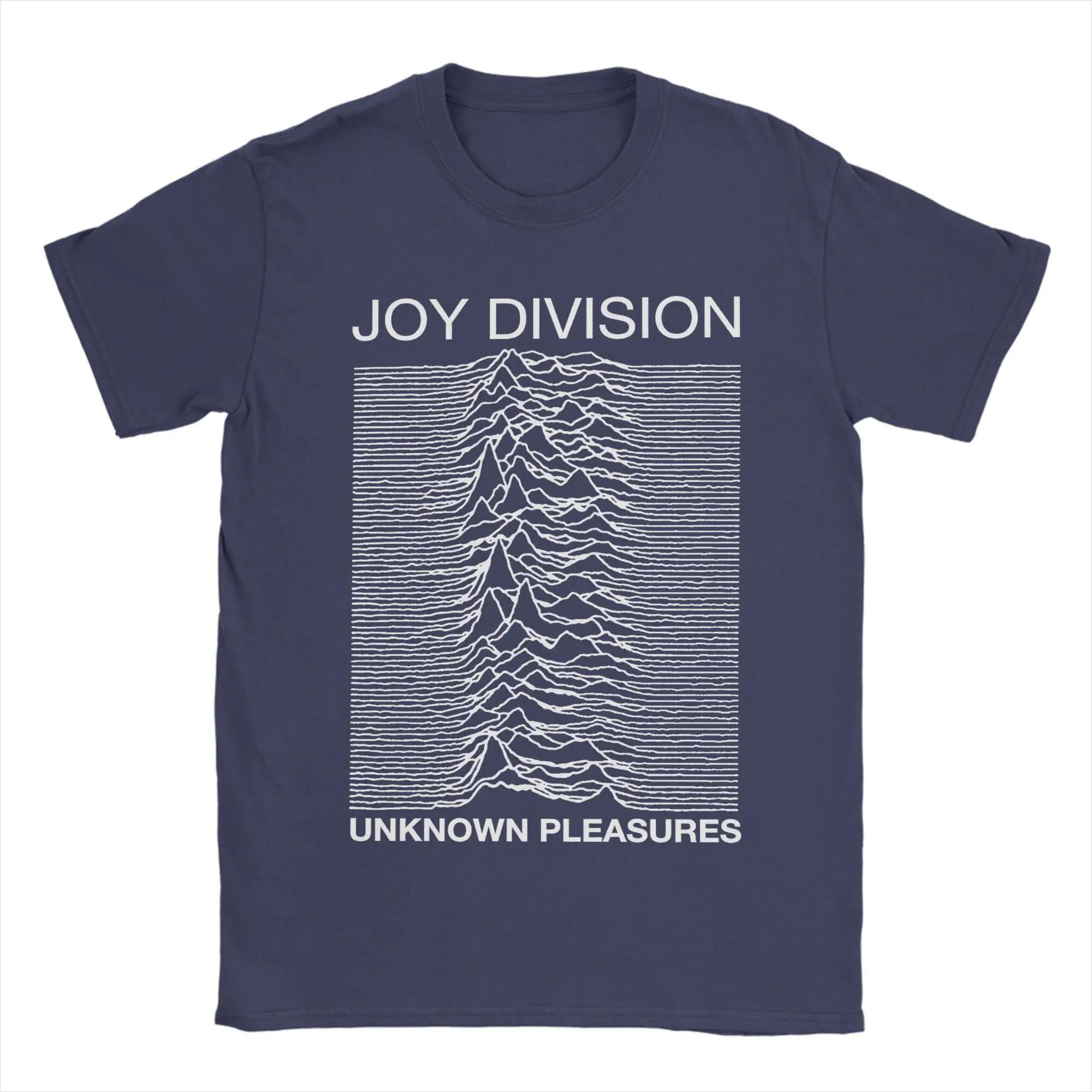 Herren Joy Division Unknown Pleasures T-Shirt 100% Baumwolle Kleidung Neuheit Kurzarm Rundhals T-Shirts Grafisch Bedruckte T-Shirts 2XL