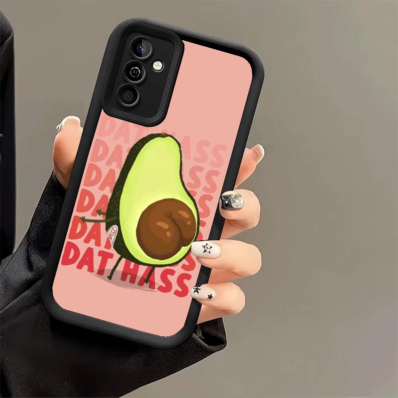 Phone Case for Samsung Galaxy A17 A16 A15 A14 A13 Cartoon Cute Avocado A56 A36 A26 A55 A35 A25 A54 A34 A24 A53 A33 A23 A07 A06