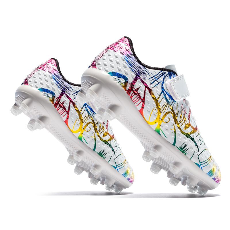 

Футбольные бутсы детские для начальной школы футбольные бутсы для мальчиков и девочек шипованные на липучке для искусственного газона школьные игровые тренировочные бутсы 28