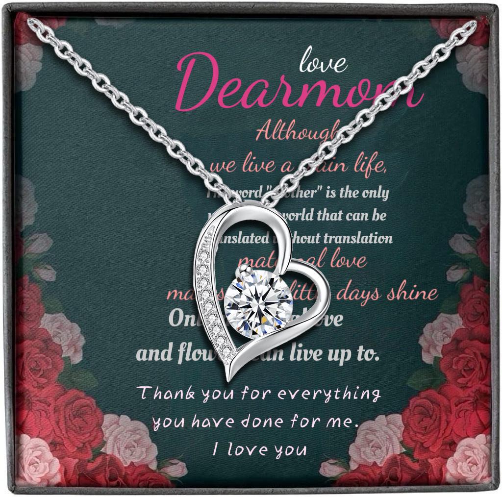 

Нетьмяніюче Срібло 925 проби Кольє-серце для жінок - Легка розкіш Маленький ланцюжок для светра S925 Silver