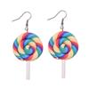 Ohrringe im europäischen und amerikanischen Stil mit süßen Lutscher-Motiven - Handgefertigte bunte Ohr-Accessoires aus weichem Ton