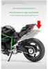 Chuanqi H2R Motorcycle Simulation Model with Base - Decorative Toy