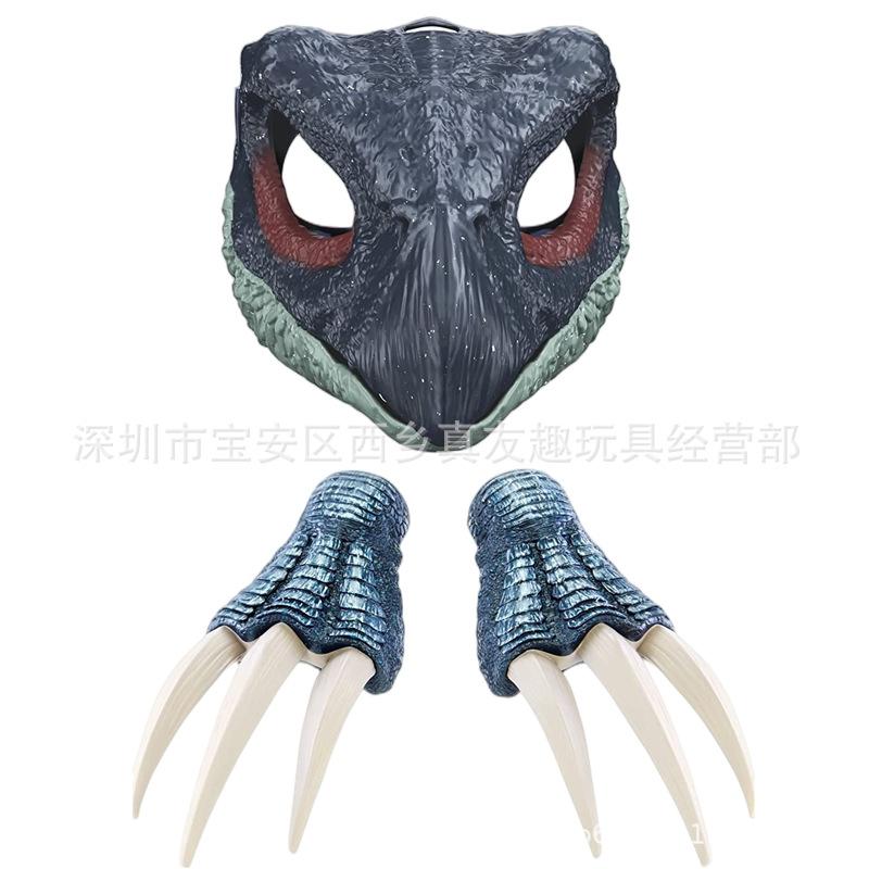 Halloween Dinosaurier Maske mit beweglichem Mund Weihnachten Niedliche Tier Tyrannosaurus Rex Dinosaurier Maske