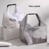 Mesh Waterproof Cosmetic Bag Portable Portable Cosmetic Storage Bag Large Capacity Transparent Wash Bag Travel Storage Bag