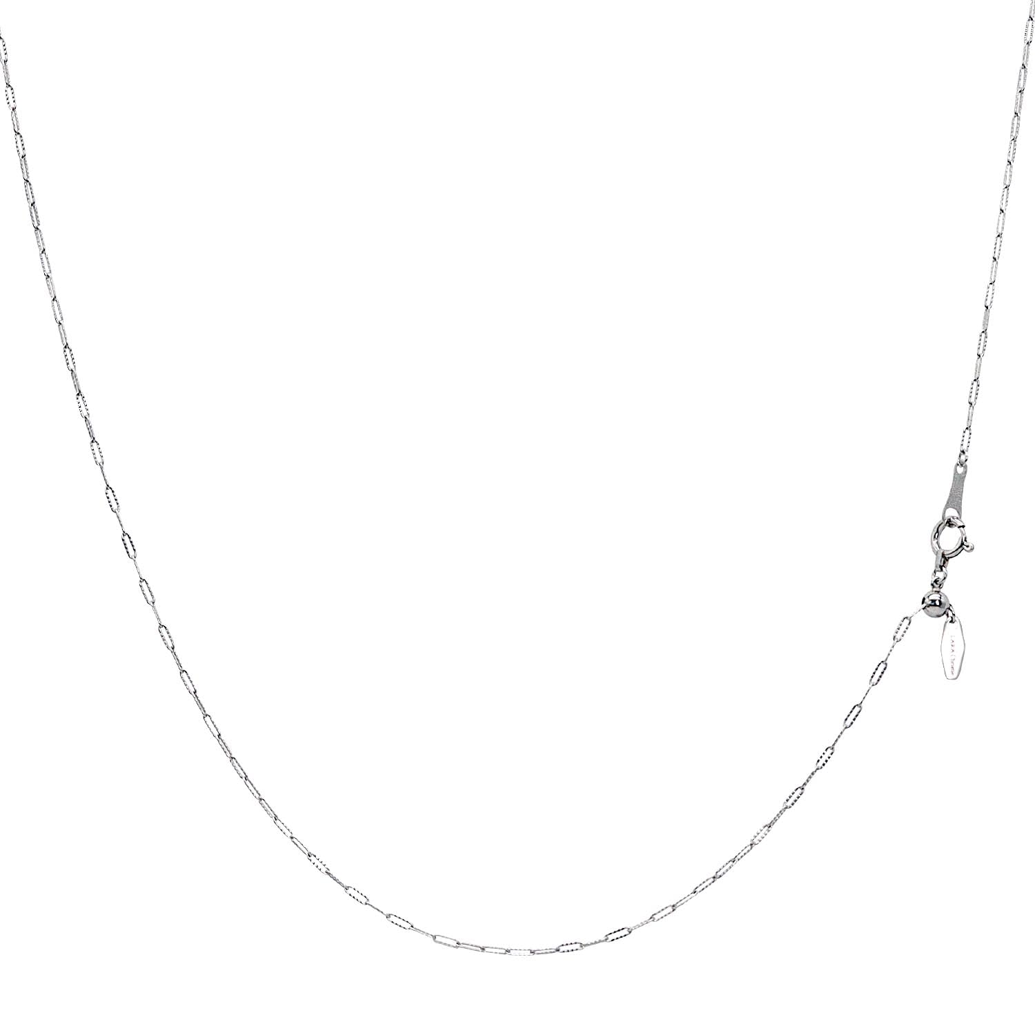 

Lara Christie Platinum Chain Necklace, Pt850, Fantasia Wave, 1.1mm Wide, Approximately 1.7g, Up to 45cm, Adjustable Length, lc97-0037