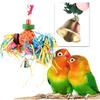 Colorful Parrot Climbing Toys Bird Hanging Cage Chewing Toys with Bell for Pet Supplies