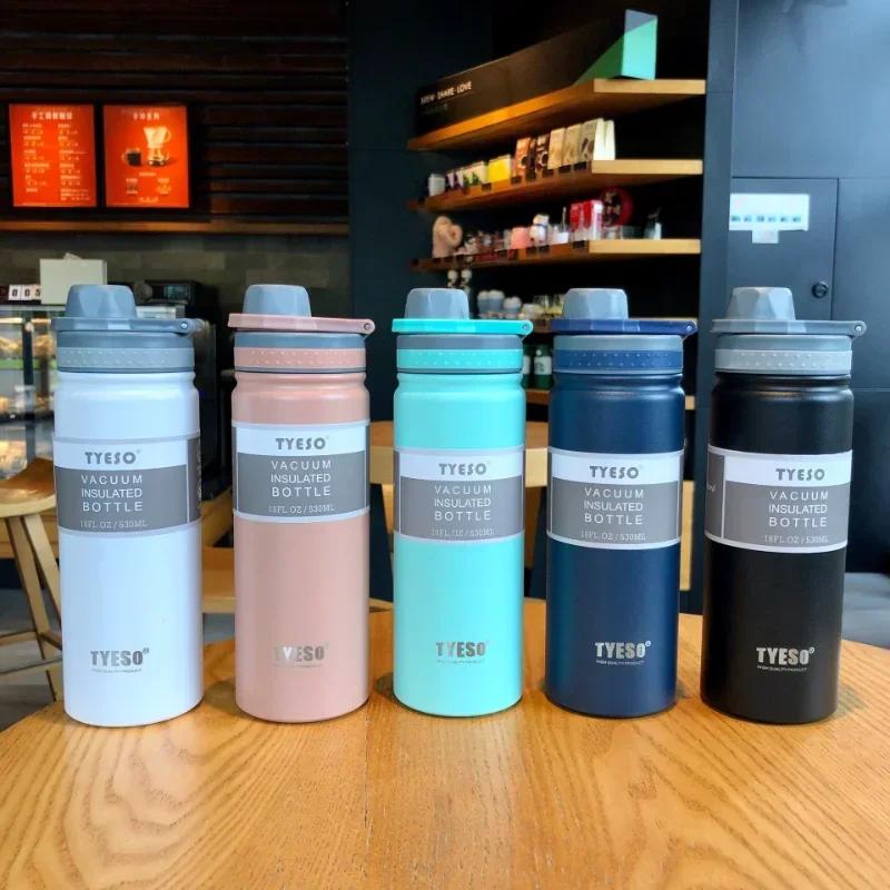 530/750ML Stainless Steel Insulation Thermos Cup Double Layer Vacuum Thermos Water Bottles Large Capacity Outdoor Sport Cups