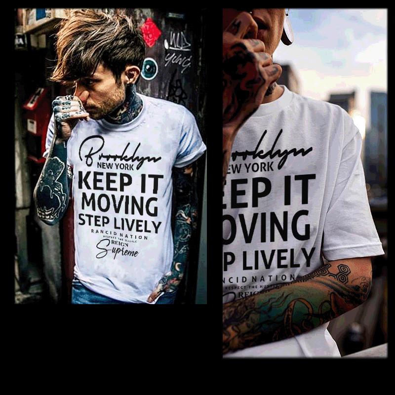 

Brooklyn T-shirt keep it moving New York NYC Hip Hop NY City size small to 2XL M