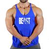 Gilet da Fitness Atletico da Uomo - Traspirante, Spalline Sottili, Cotone, Taglie Forti