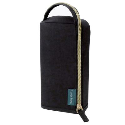 Kutsuwa Pencil Case with Ergaba Stand, Black, AK074BK