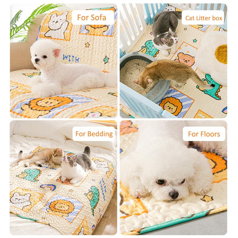 Travel Car Mats for Dogs Mat Floors Bed Dog Pet Playpen Kennel Crates Mat Cat Puppy Cushion Reusable Washable Training Pee Pads