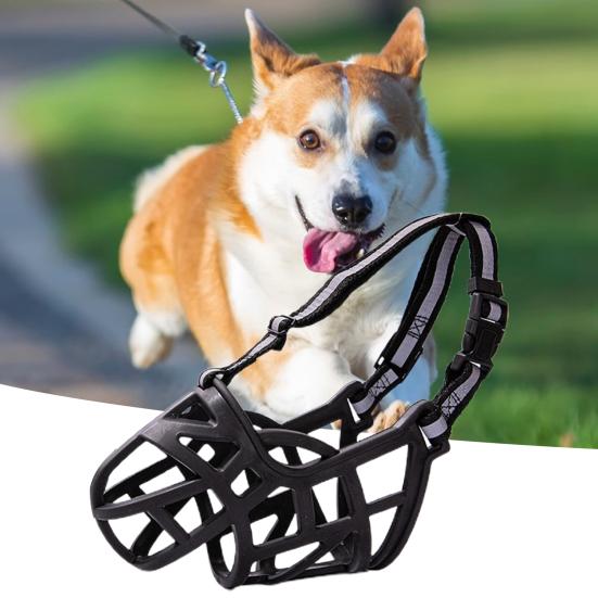 Dog Muzzle Buckle Design Innovative Wear-resistant Sturdy Tear-resistant Anti-bite Hollow Out Pet Anti-Barking