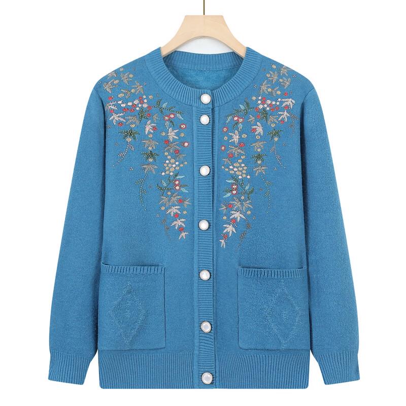 LangSha Women's Warm Plush Lined Knit Cardigan