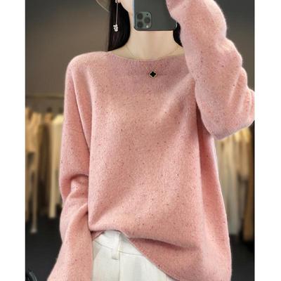 Women's Autumn Temperament Color Dot Sweater Long Sleeve Elegant Top