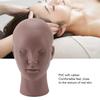 Female Bald Head Mannequin PVC Soft Rubber Human Skin Texture Makeup Practice Mannequin Head for Wig Hat Scarf Display