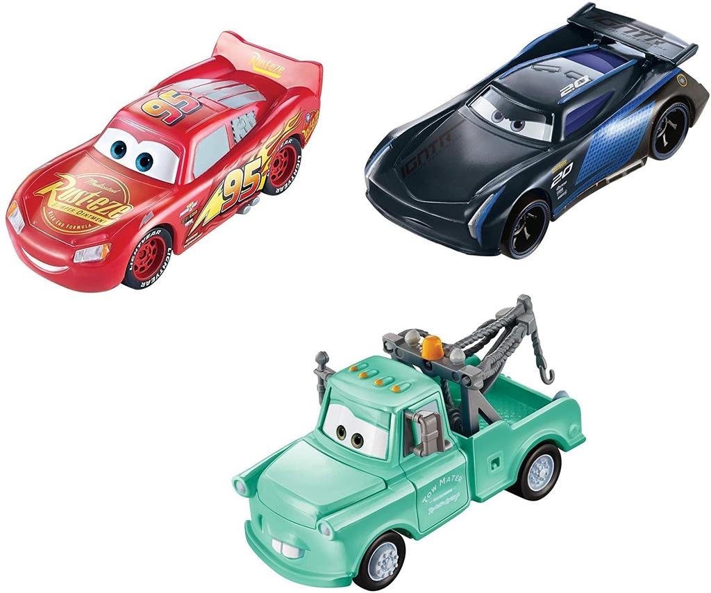 Disney Pixar Cars Color Changers Lightning McQueen, Mater & Jackson Storm 3-Pack [Parallel Import]