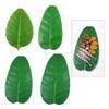 4pcs Multipurpose Banana Leaf Replicas Enhances Any Space with Tropicals Bendables and Practical Party Decoration