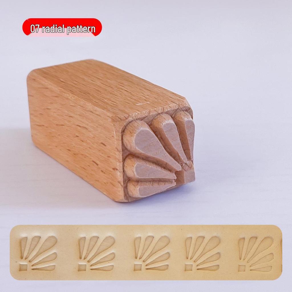 16-Piece Handcrafted Solid Wood Stamps for Clay Sculpting and Cartoon Mooncake Textures