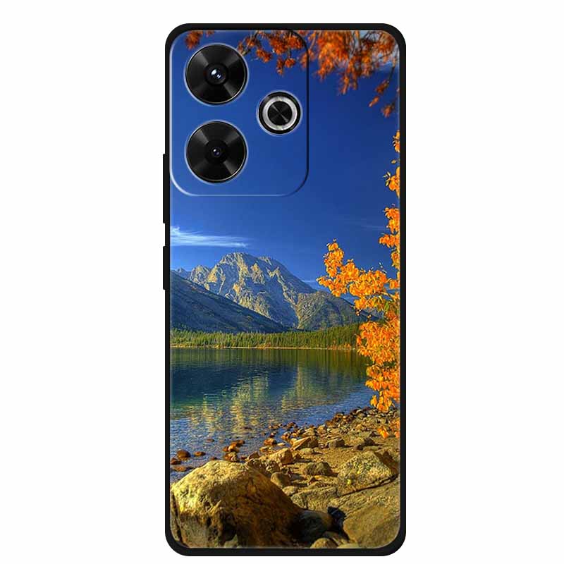 Fashion Cover For Xiaomi Poco M6 Pro Girly Case For Funda Poco M6 Coque Soft Silicone Phone Case Xiaomi Poco M6 Pro Protector