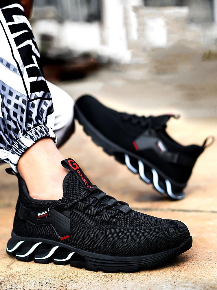 Muži Pracovní bezpečnostní obuv Ocelová špička Proti propíchnutí Nezničitelná Dámská Kevlarová vložka Pracovní tenisky proti rozbití Ochranná obuv