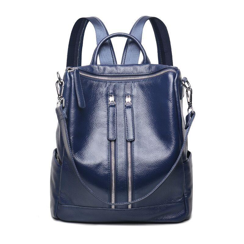 

New Shoulder Bag, Genuine Leather Women s Bag, Korean Version, College Style, Casual Street Fashion Bag, Single Shoulder Dual-use Bag, Large